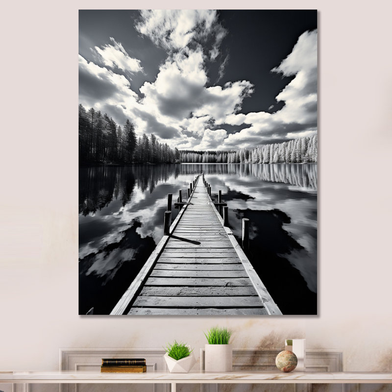 Lilijana Canada, beau paysage noir III, H 44 po x l 34 po x P 1,5 po, Toile tendue