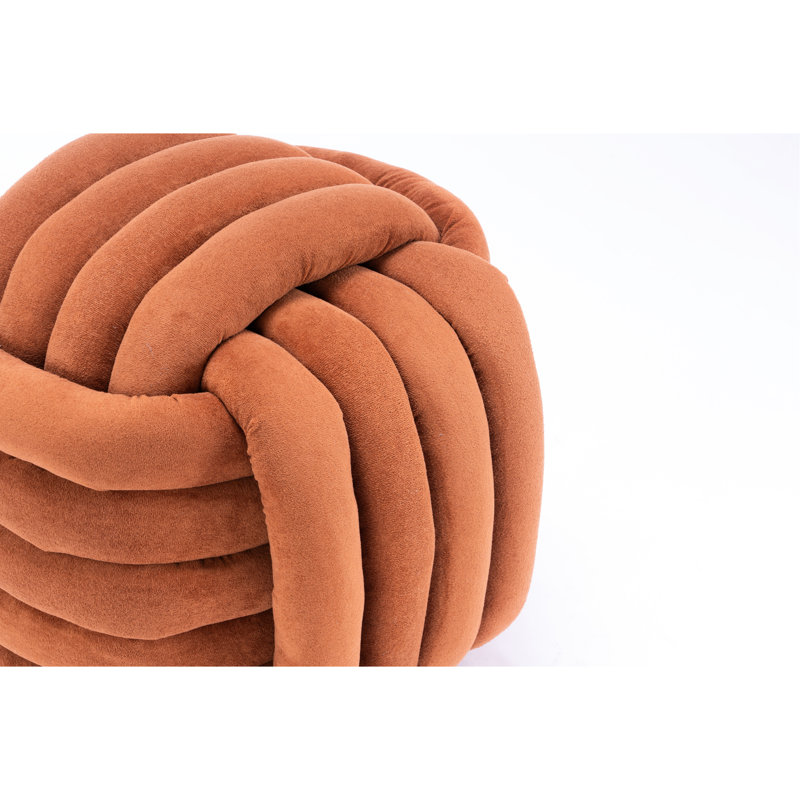 Chenille Fabric - Modern And Stylish For Indoor Spaces. Orange, 19.29" D X W 17.54" H, 14.96 Lbs. Material, Foam Filling, Wooden Frame, 250 Lbs Capacity, No Assembly Required Instantaneously Orange
