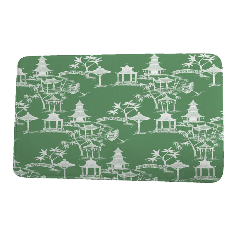 Tapis de bain Amarchand, H 18 po x L 30 po, Vert