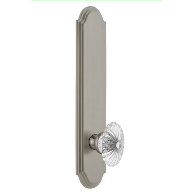 Grand Grand Arc Grand Passage avec bouton de porte en cristal bourgogne
