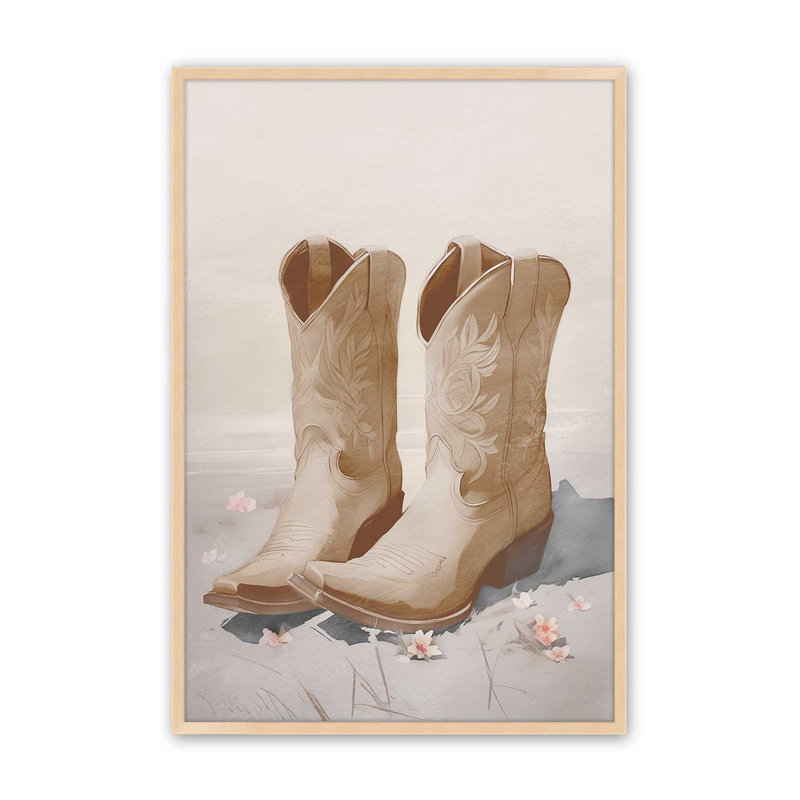 Sandy Cowboy Essentials I Print, H 21 po x l 17 po, Érable brut