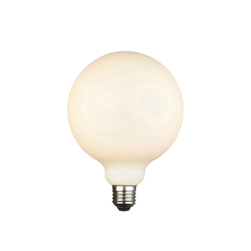 12W E27 ES G125 Opal Globe LED Dimmable Bulb - 1400lm 3000K Warm White