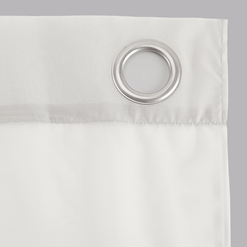 Panneau de rideau simple diaphane avec œillets - Basics by Wayfair ™, L 59 po x L 95 po, Coquille d'oeuf