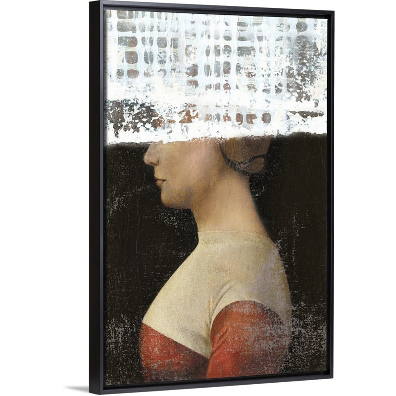 Papercut III-reproduction d’art sur toile, H 26 po x l 18 po x P 1,75 po, Cadre noir
