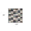 Blue And Grey Geometric Power Loom Stain Resistant Area Rug