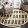 Martha Stewart Hand Tufted Wool/Viscose Plaid Rug in Cornucopia Gold