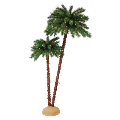 6' Lighted Tropical Christmas Tree