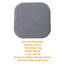 Coussin de chaise en mousse viscoélastique antidérapante 16 po x 16 po Alexis-112466865-112466856
