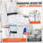 Sliding Tub Transfer Bench Shower Chair with 360 Degree Swivel Seat 400LBS
