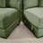 Oversized Cloud Modular Sectional Couch,Convertible Sectional Couches Deep Seat Extra-Wide Armrests, 10 Throw Pillows Premium Corduroy Fabric, Ergonomic Design,Easy Assembly, For Living Rooms,Green