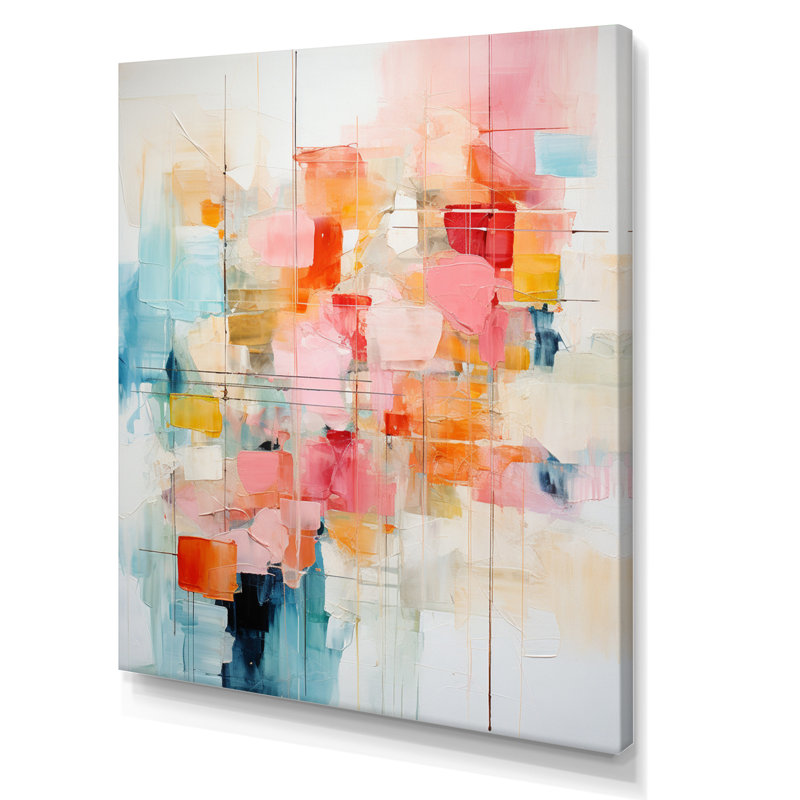 Collage Rhythms II sur impression sur toile, H 32 po x l 24 po x P 1 po, Toile tendue