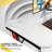 Sinead 44'' Z-Shaped Carbon Fiber Surface PC Gaming Desk with Cup Holder and Headphone Hook-476058603