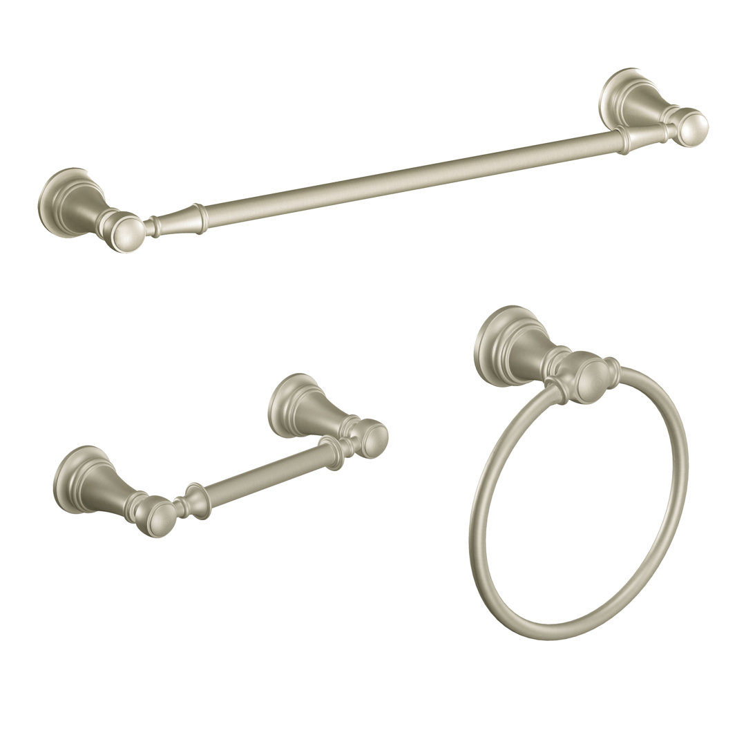 Weymouth 3 - Piece Bathroom Hardware Set Moen