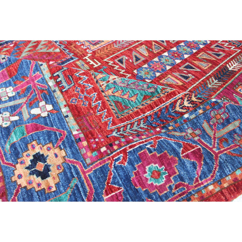 Tapis multicolore de haute qualité noué à la main