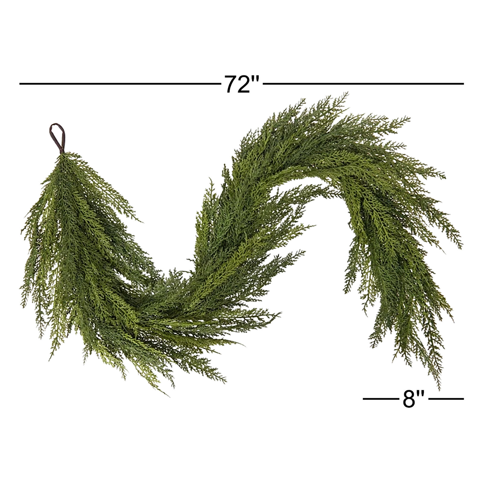 72" Deluxe Cedar Christmas Garland