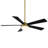 54" Eclipse 5 - Blade LED Smart Standard Ceiling Fan with Remote Control and Light Kit Included, Works With Google Assistant, Amazon Alexa, iOS and Android App-55354979
