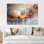 Ensemble de salon Melon dans des tons oranges et roses - Melon Wall Art