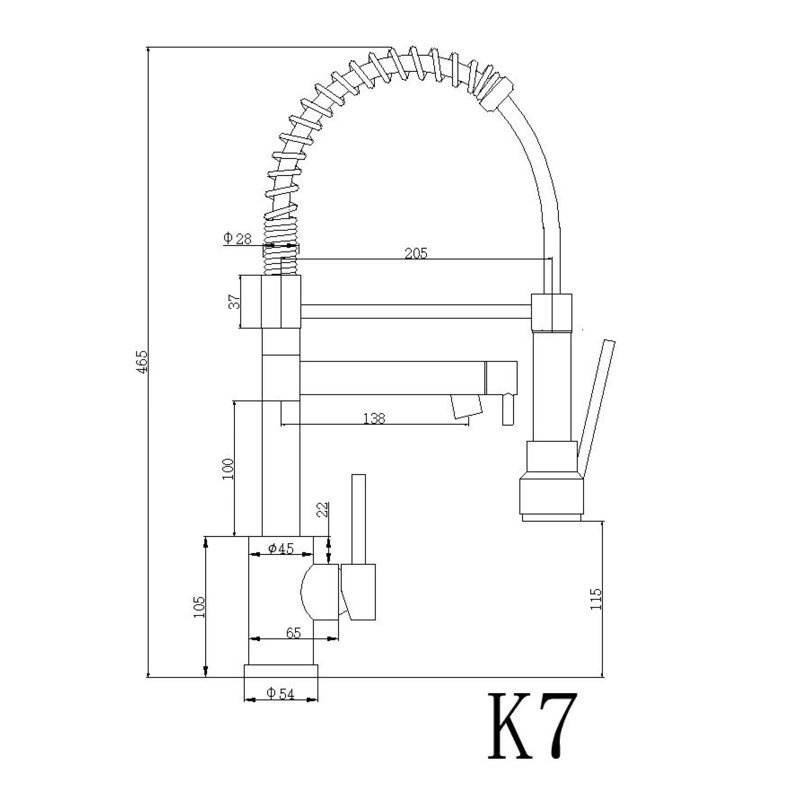 Robinet de cuisine polyvalent à bec rétractable en acier inoxydable de style élégant pour usage résidentiel et commercial
