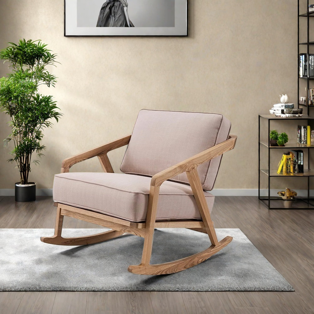 wangling hone Solid wood comfortable and durable rocking chair | Wayfair