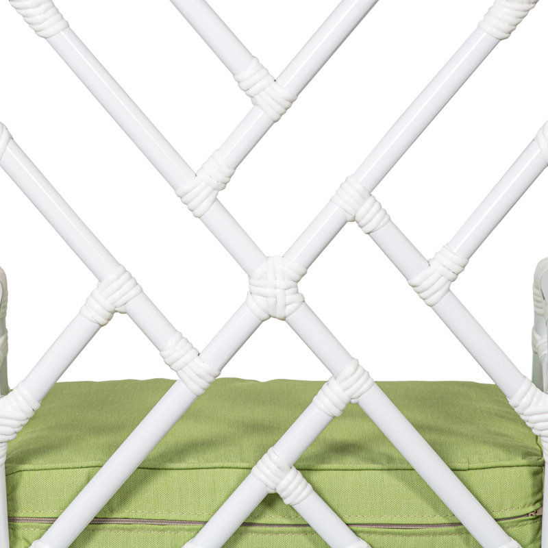 Chippendale Outdoor Dining Armchair, Canvas Macaw Sunbrella® Canvas
