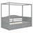 Twin Size Daybed with Canopy & 2 Storage Drawers, Multi-Functional Bed for Bedroom, Gray