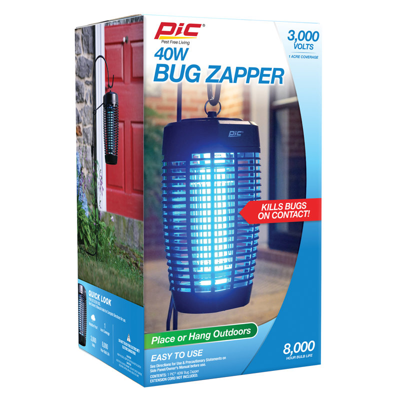PIC 40W Outdoor Bug Zapper with Octenol Lure