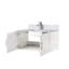 Meuble-lavabo de salle de bain 36 po X P 22 po D, dessus en marbre de Carrare et ensemble de robinet-117843952