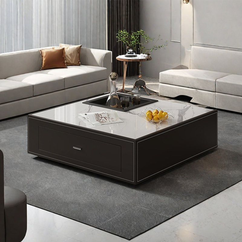 Table basse simple, H 13,8 po x L 39,4 po x l 39,4 po