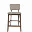 Ensemble de chaises de bar avec accoudoirs en tissu 2 pièces, convient pour la cuisine, la salle à manger-1403851216
