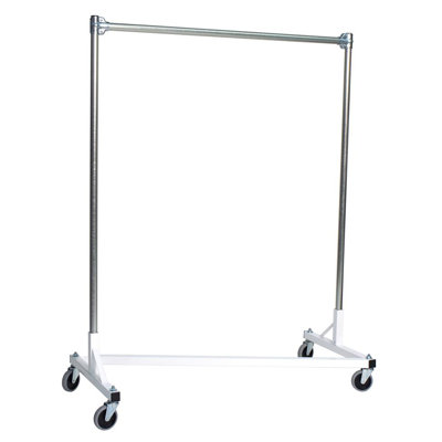51'' Metal Rolling Industrial Pipe Clothing Rack