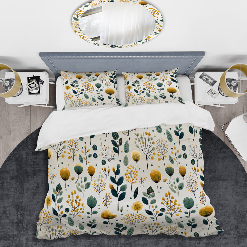 Ensemble de housse de couette Minimalist, Housse de couette simple + 1 taie décorative stan