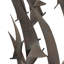 Décoration murale d'oiseaux qui volent en métal doré, 47 po x 4 po x 21 po-57386504