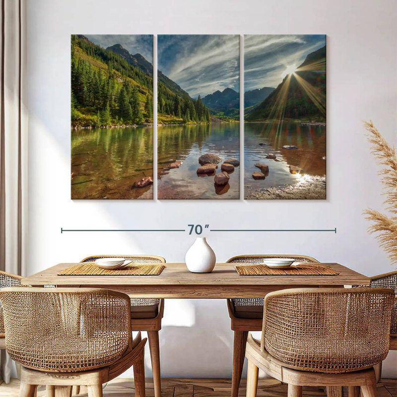Alvord Maroon Bells Mountain Scenery, 42" H x 65" W