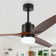Bertrande 52 inches LED Ceiling Fan with 3 Wood Blades and Remote Control
