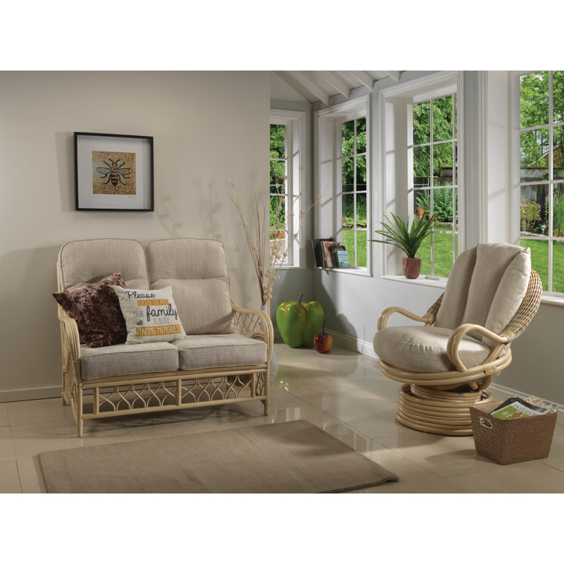 Ekawade Wicker Swivel Armchair