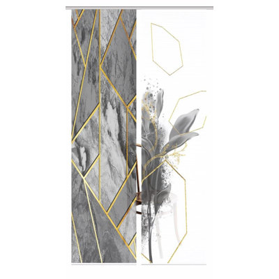 Semi Sheer Sliding Panel Pair