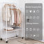 80.5Cm Rolling Clothes Rack