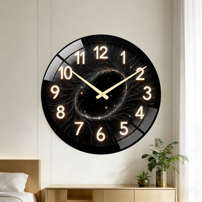 Horloge murale Starry Black Hole - 24 po