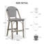  Ensemble de 2 tabourets de bar à hauteur de comptoir French-940364322-940364320