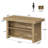 Kitchen Island with 2-Tier Storage