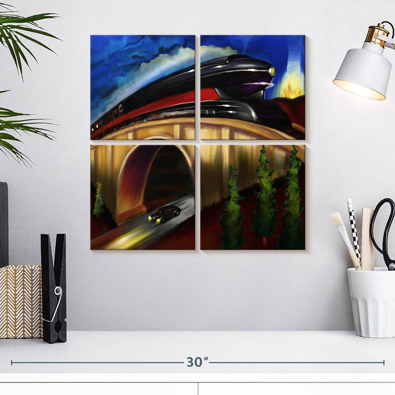 Mehar Highway Tunnel Under Railway, 18" H x 18" W