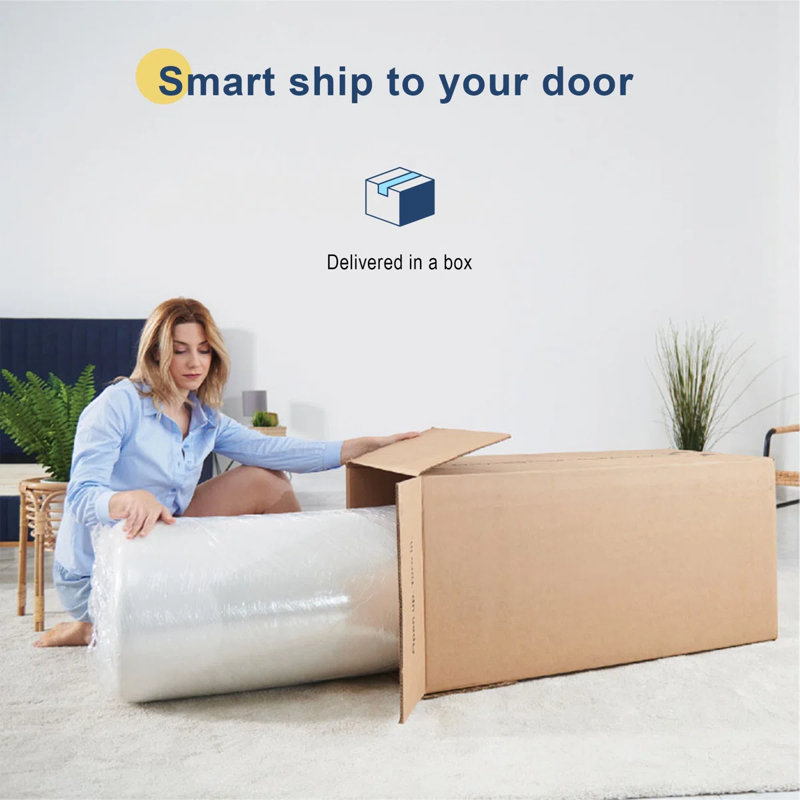 6" Gel Memory Foam Mattress Breathable Cover Medium Firmness, Queen