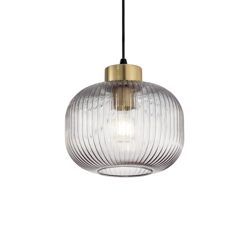1 - Light Glass Jar Pendant, Transparent