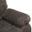 Fauteuil inclinable simple brun avec tissu antibactérien et anti boulochage, réglable manuellement à 110-115 ° pour s'allonger