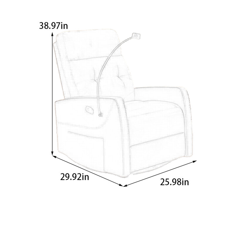 Ergonomically comfortable recliner, Beige