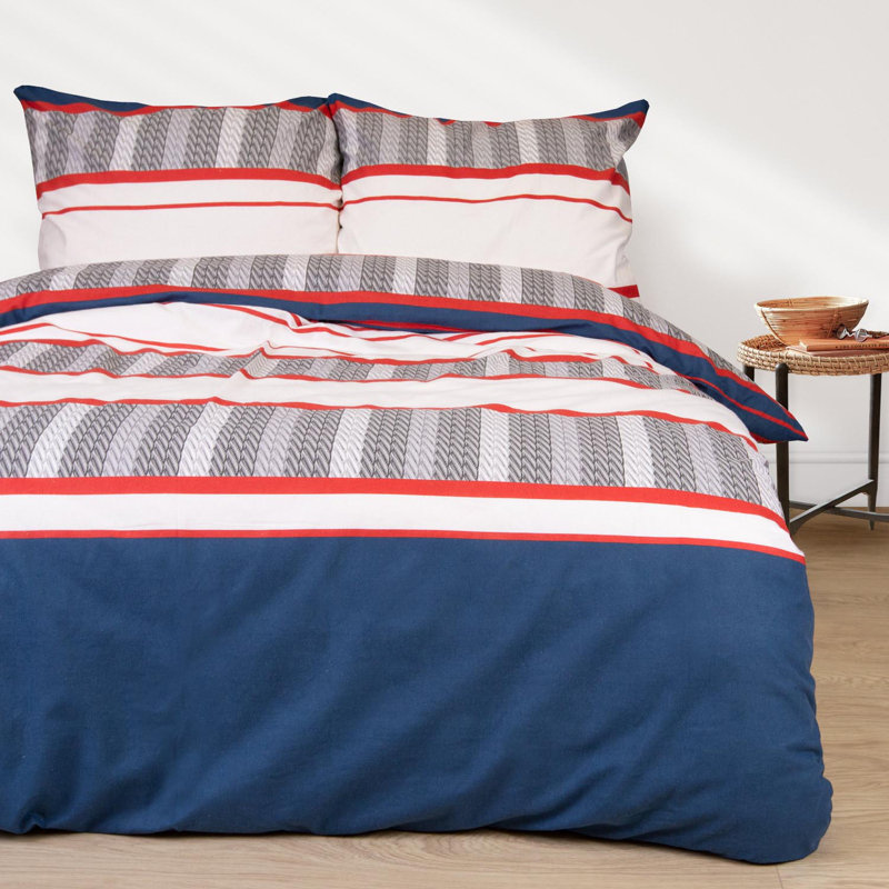 Cotton Duvet Cover Set with Pillow Shams