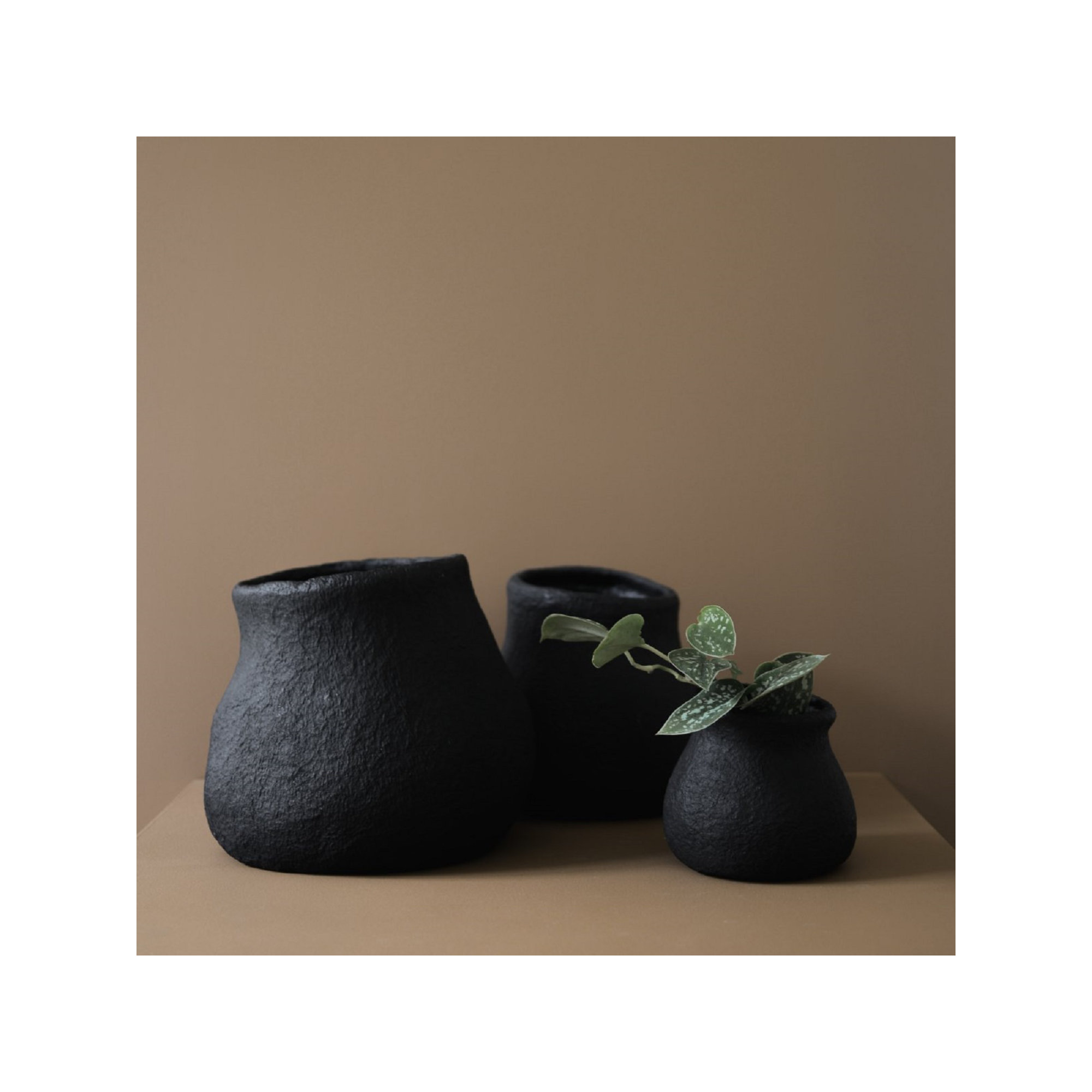  Earthenware Table Vase, 3.93" W x 3.93" D