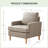 Armchair With Solid Wood Legs Set Of 2-714628586