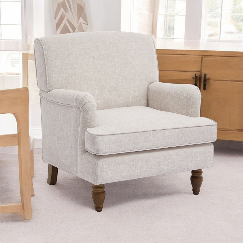 Fauteuil 29,5 po l 29,5 po, Beige