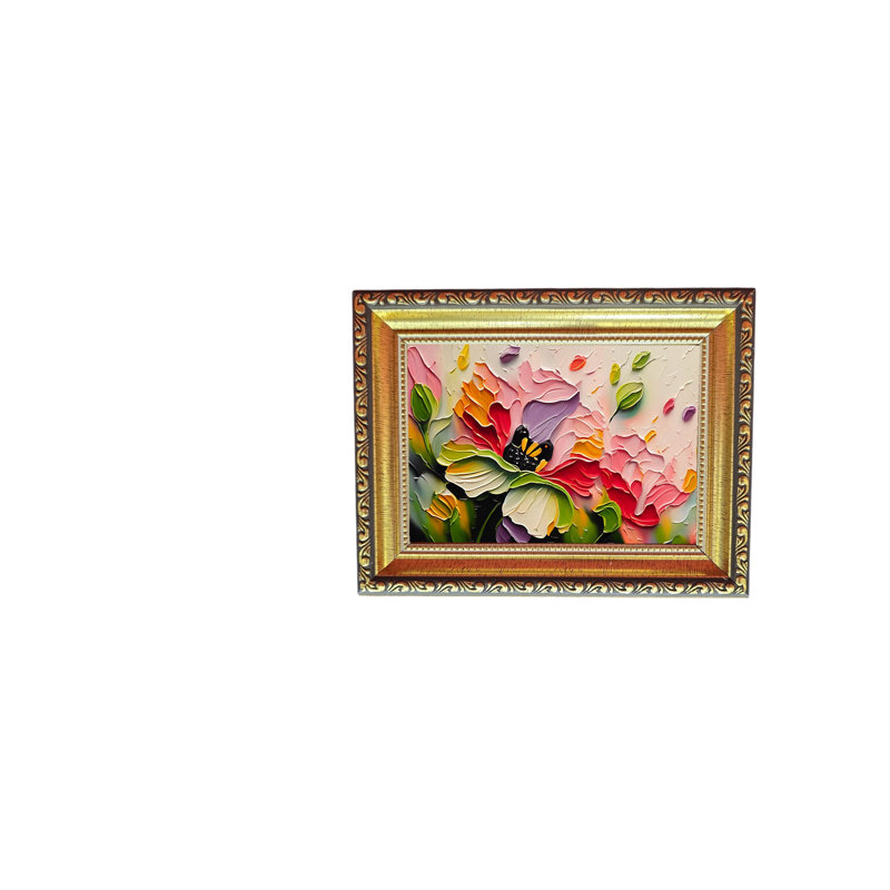 Ayotomi fleurs abstraites 3, H 34 po x l 26 po